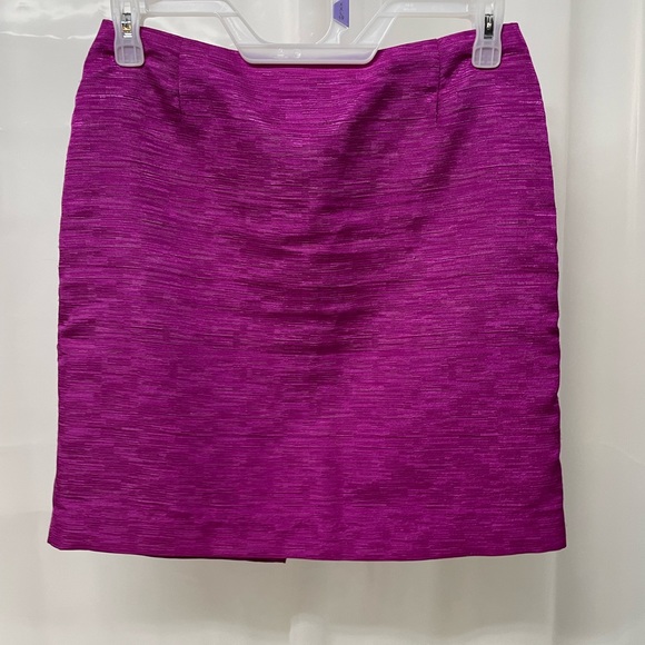Antonio Melani Fushia Pencil skirt textured sheen Sz 8 night out wedding dressy - Picture 5 of 8